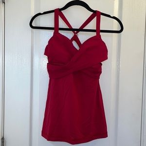 Lululemon 8 Red Workout Bra Top